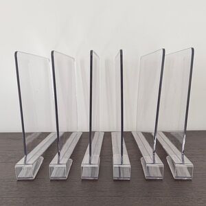 Clear Acrylic Closet Dividers Set of 6